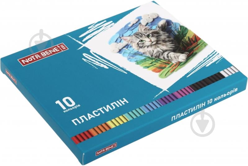 Пластилин 10 цветов 200 г Nota Bene - фото 1