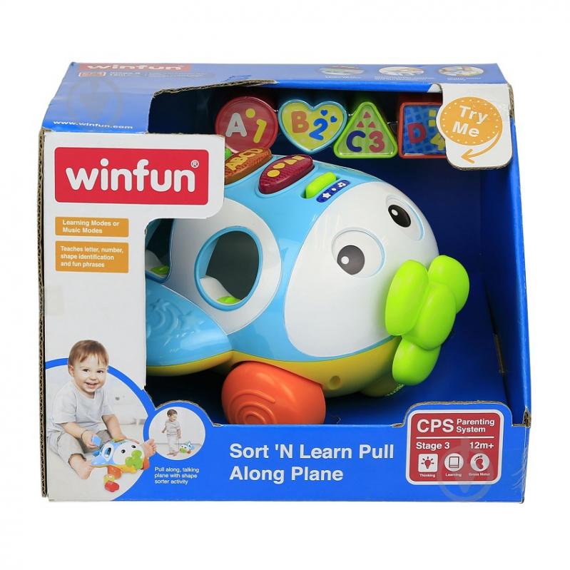 Игрушка-сортер Winfun Самолет 1505-01 - фото 1