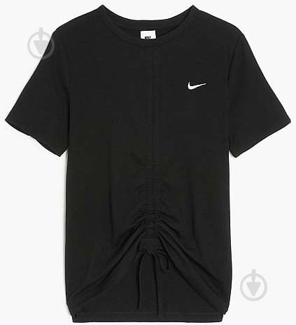 Футболка Nike W NSW ESSNTL RIB SS MD CRP TOP FB8276-010 р.XL черный - фото 1