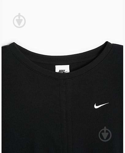 Футболка Nike W NSW ESSNTL RIB SS MD CRP TOP FB8276-010 р.XL черный - фото 3