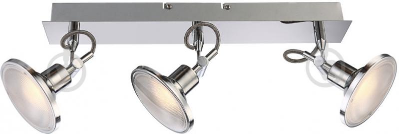 Спот Globo LED Aaron 3x5 Вт хром 56953-3 - фото 1