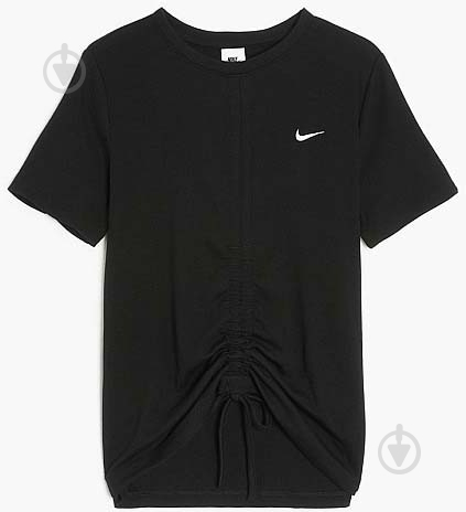 Футболка Nike W NSW ESSNTL RIB SS MD CRP TOP FB8276-010 р.L черный - фото 1