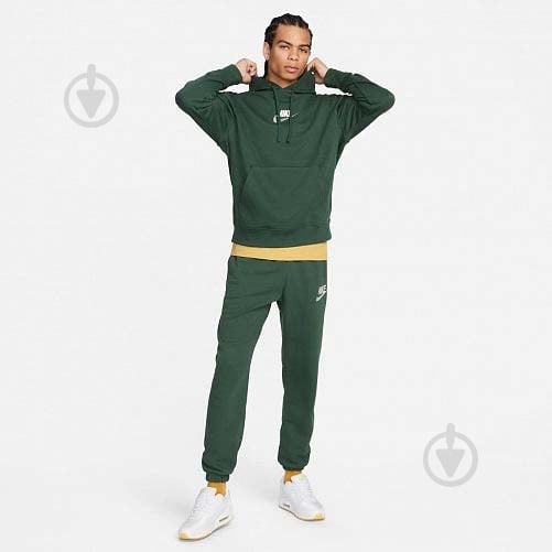 Джемпер Nike M NK NIKE Club+ FT PO LBR HOODIE FB7788-323 р.2XL зеленый - фото 3