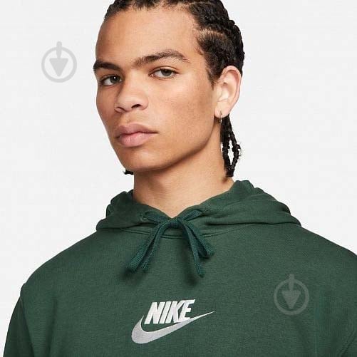 Джемпер Nike M NK NIKE Club+ FT PO LBR HOODIE FB7788-323 р.2XL зеленый - фото 4