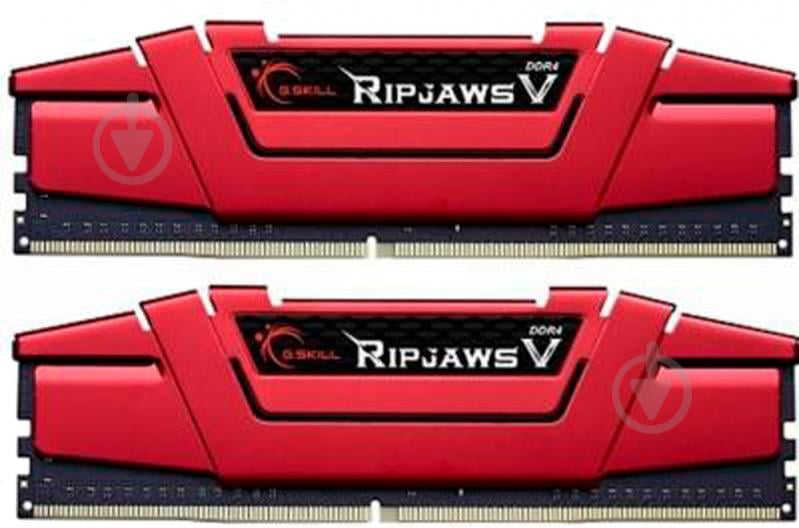 Оперативна пам'ять G.Skill DDR4 SDRAM 32 GB (2x16GB) 2666 MHz (F4-2666C15D-32GVR) Ripjaws V - фото 1