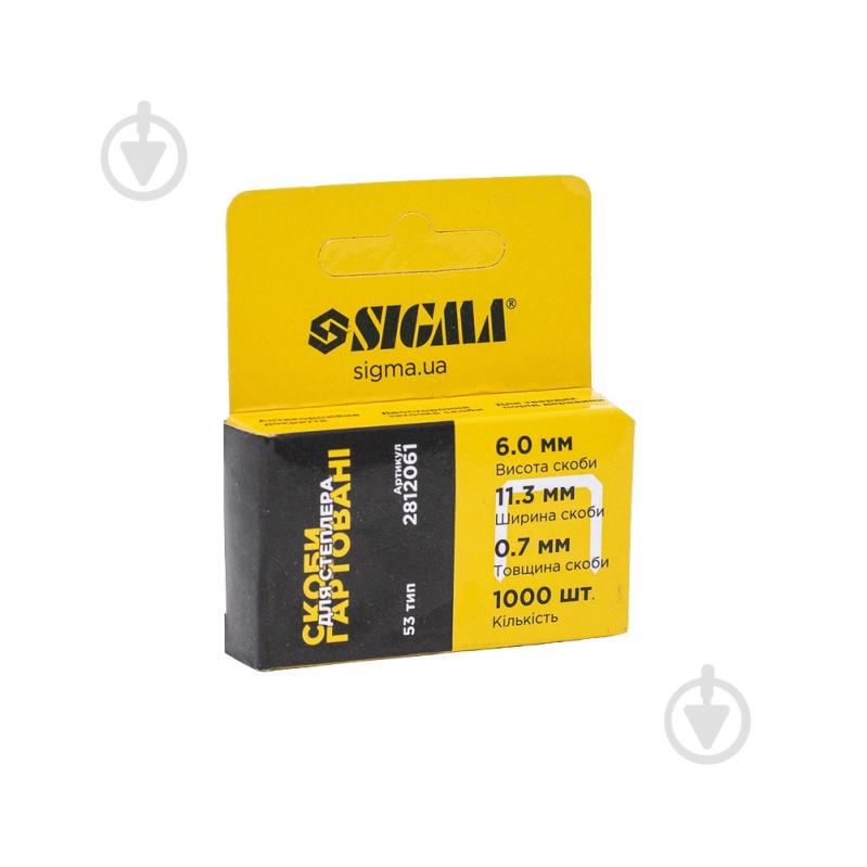 Скобы Sigma 6 мм 1000 шт. 2811061 - фото 9