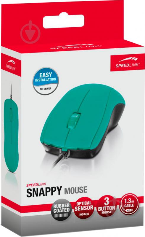 Мышь SPEEDLINK Snappy SL-610003-TE turquoise - фото 4