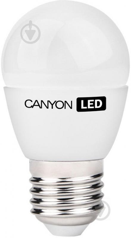 Лампа світлодіодна Canyon LED 6 Вт P45 матова E27 220 В 2700 К PE27FR6W230VW - фото 1