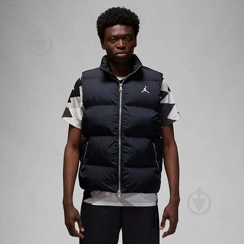 Жилет Nike M J ESS STMT ECO VEST FB7307-010 р.S черный - фото 1