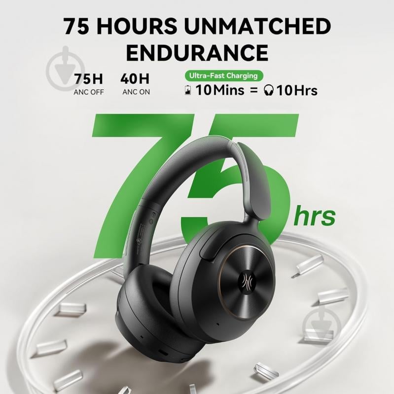 Bluetooth-гарнитура Oneodio (A6 Black) - фото 5