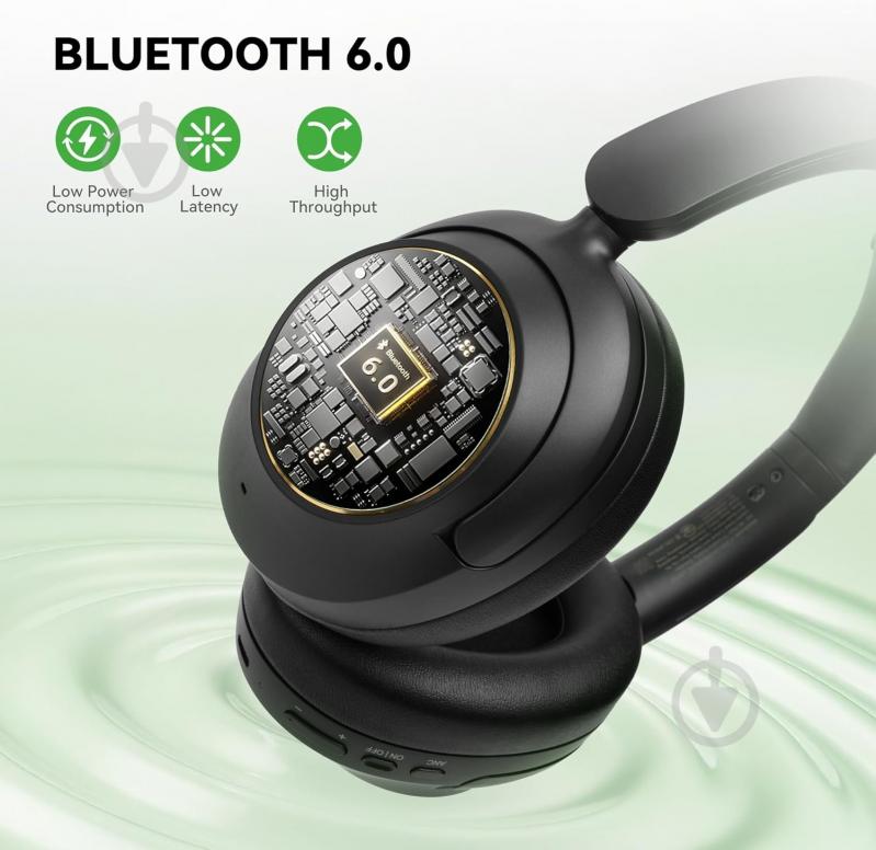 Bluetooth-гарнитура Oneodio (A6 Black) - фото 8