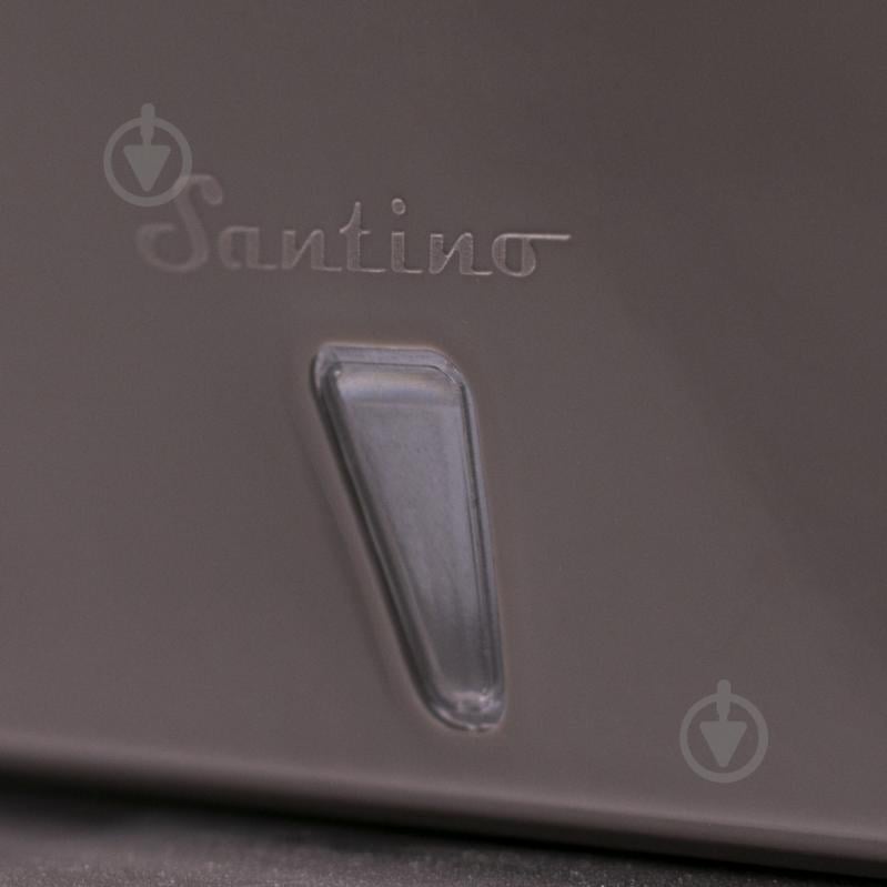 Вазон пластик Asti прямокутний білий із чорним 12 л Santino (2021489) - фото 5