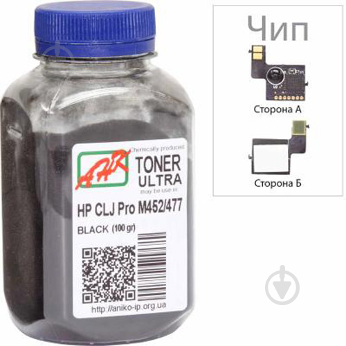 Тонер AHK HP CLJ Pro M452/477 +Apex chip 100г (3203127) black - фото 2