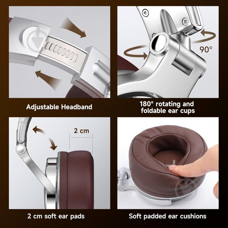 Гарнитура Oneodio (Pro 30 Silver) - фото 5