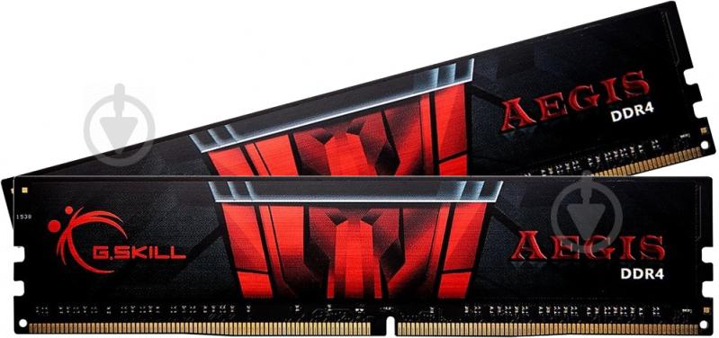 Оперативная память G.Skill DDR4 SDRAM 16 GB (2x8GB) 3200 MHz (F4-3200C16D-16GIS) Aegis - фото 1