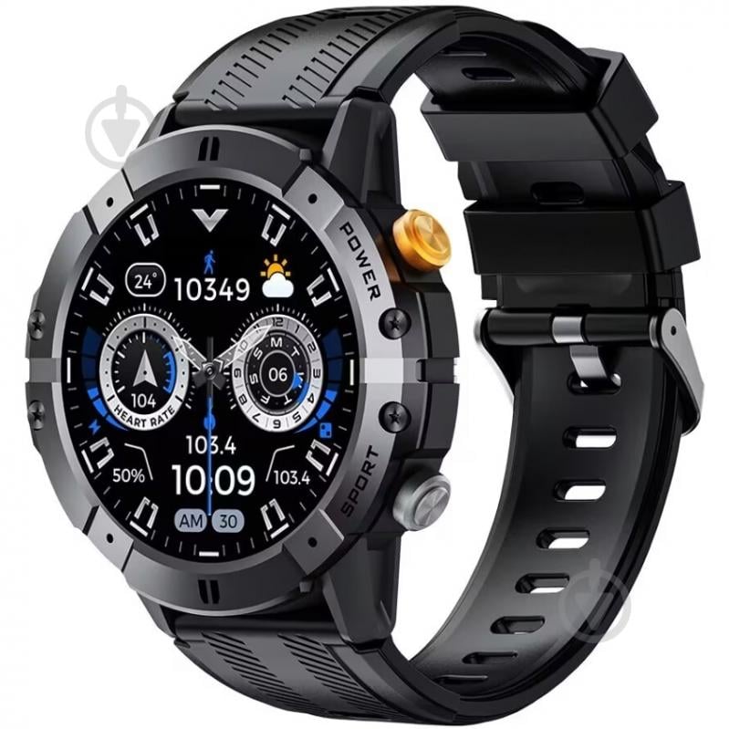 Смарт-часы Oukitel BT15 Black (6941749851031) - фото 2 Смарт-часы Oukitel BT15 Black (6941749851031) - фото 2