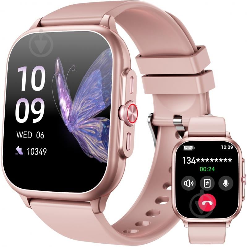 Смарт-часы Oukitel V7 Pro Pink (6941749851086) - фото 1 Смарт-часы Oukitel V7 Pro Pink (6941749851086) - фото 1