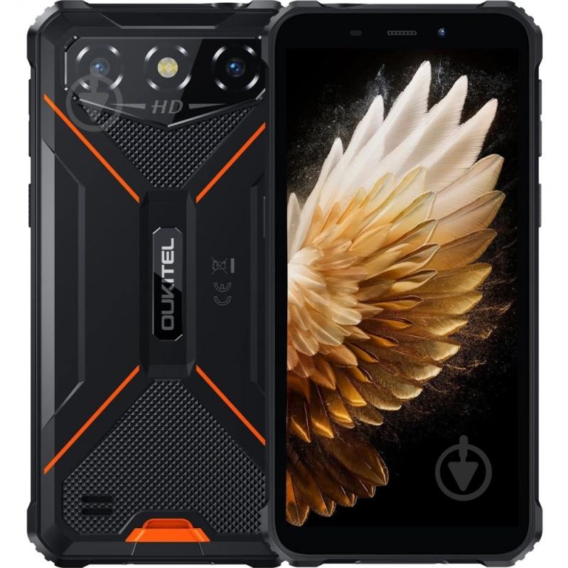 Смартфон Oukitel G3 4/128GB black/orange (G3_OR) - фото 1 Смартфон Oukitel G3 4/128GB black/orange (G3_OR) - фото 1