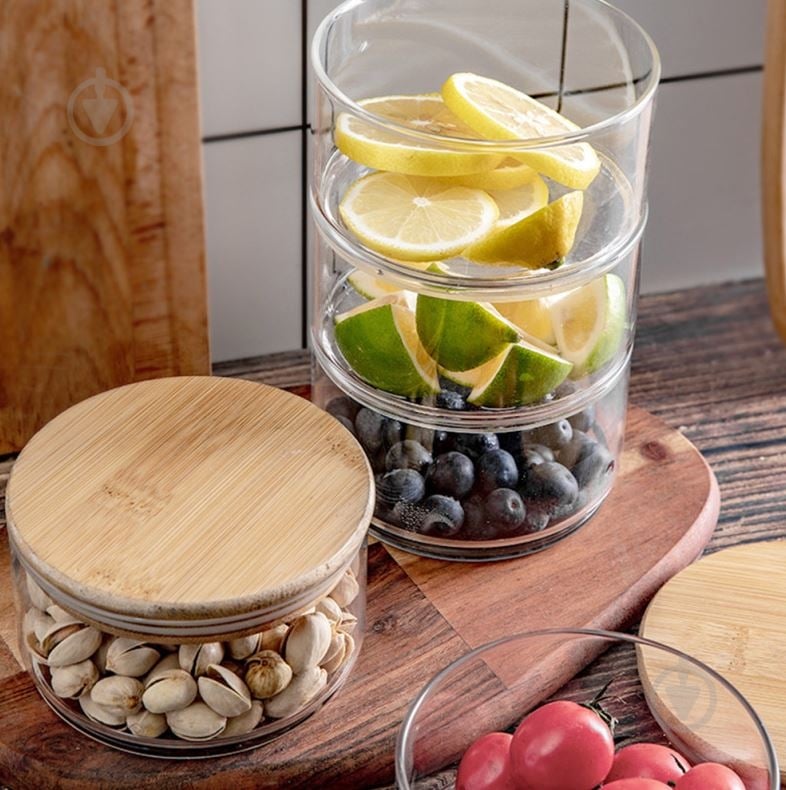 Ємність для зберігання Fiora Nueces подвійна 0,9 л прозорий - фото 14 Ємність для зберігання Fiora Nueces подвійна 0,9 л прозорий - фото 14