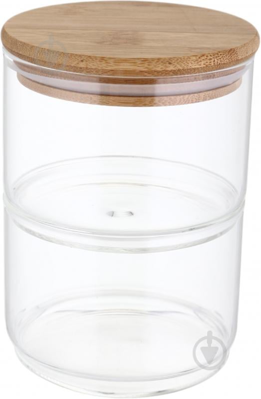 Ємність для зберігання Fiora Nueces подвійна 0,9 л прозорий - фото 1 Ємність для зберігання Fiora Nueces подвійна 0,9 л прозорий - фото 1