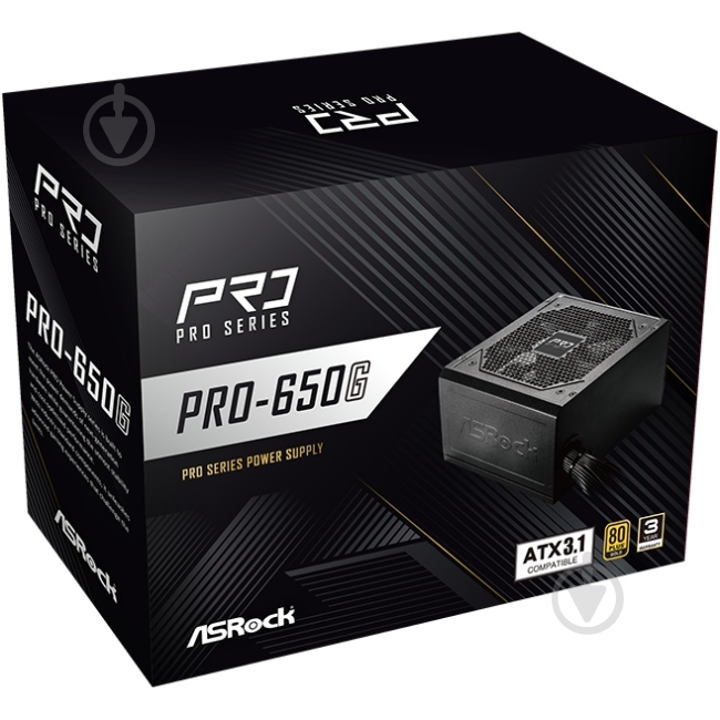Блок живлення ASRock Gold PRO-650G 650 Вт - фото 5 Блок живлення ASRock Gold PRO-650G 650 Вт - фото 5