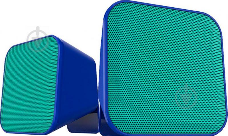 Акустическая система SPEEDLINK Snappy Stereo Speakers (SL-810002-BETE) blue-turquoise 2.0 - фото 1