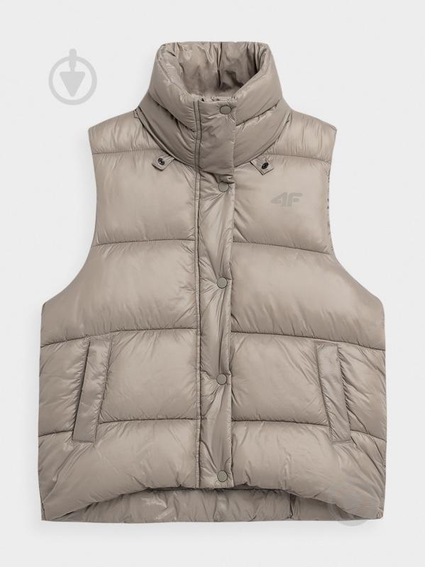 Жилет 4F DOWN JACKET F062 4FAW22TDJAF062-83S р.L бежевый - фото 3