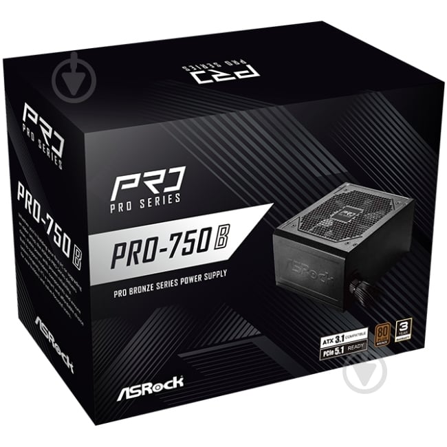 Блок живлення ASRock Bronze PRO-750B 750 Вт - фото 5