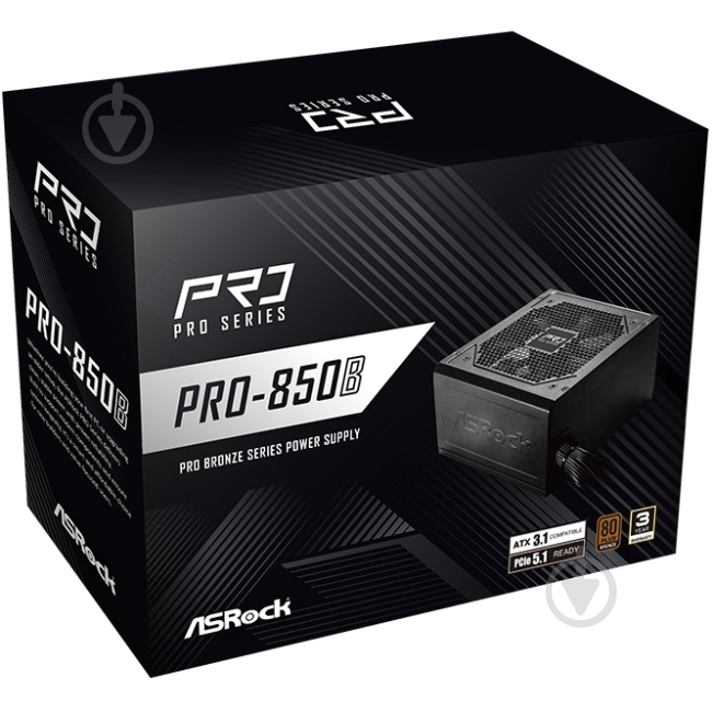 Блок живлення ASRock Bronze PRO-850B 850 Вт - фото 5