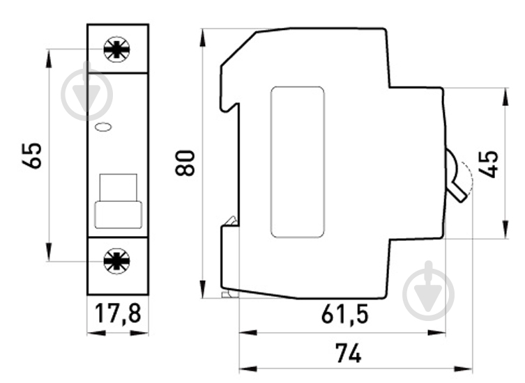 Автоматический выключатель E.NEXT e.mcb.stand.45.1.C 1 s002001 - фото 7