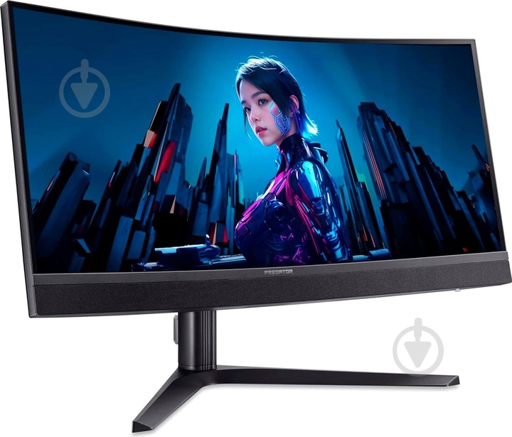 Монiтор TFT ACER 34" Predator X34V3bmiiphuzx (UM.CXXEE.301) WQHD MiniLED VA Curved 180Hz HDMI DP USB - фото 2