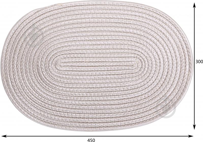 Коврик для сервировки Fiora Tela 45х30 см бежевый - фото 8