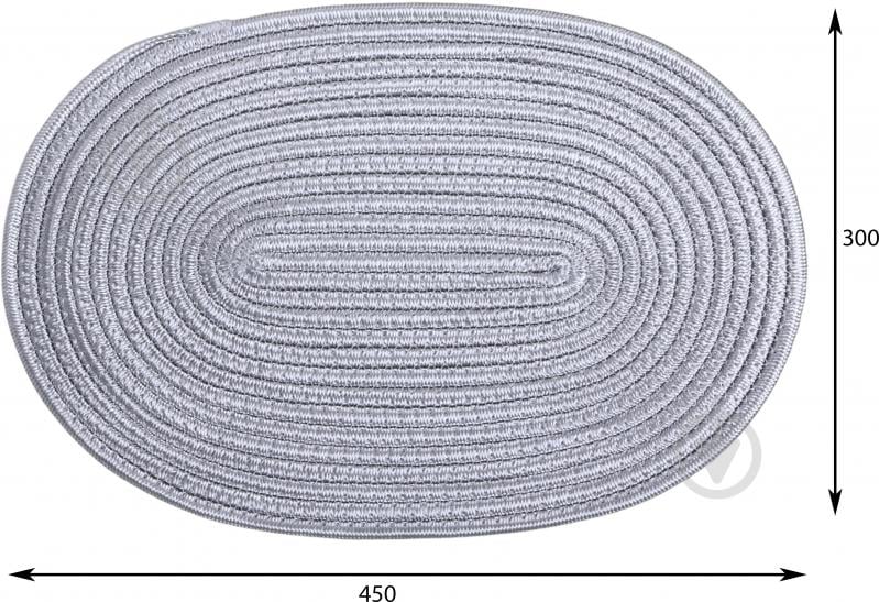 Килимок для сервірування Fiora Tela 45х30 см сірий - фото 8 Килимок для сервірування Fiora Tela 45х30 см сірий - фото 8