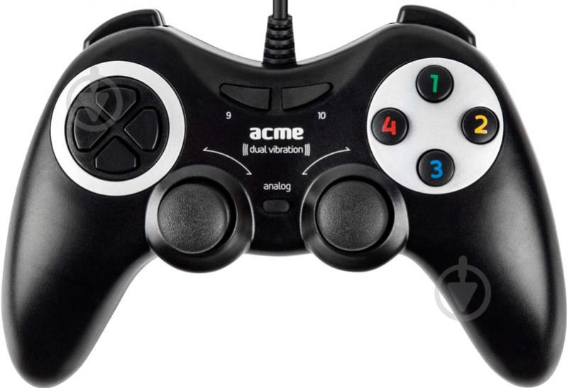 Геймпад Acme GA08 PC Black (4770070876381) - фото 2 Геймпад Acme GA08 PC Black (4770070876381) - фото 2