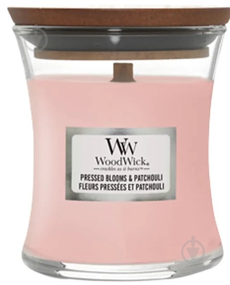Свеча ароматическая Woodwick Mini Pressed Blooms & Patchouli 85 г - фото 1 Свеча ароматическая Woodwick Mini Pressed Blooms & Patchouli 85 г - фото 1