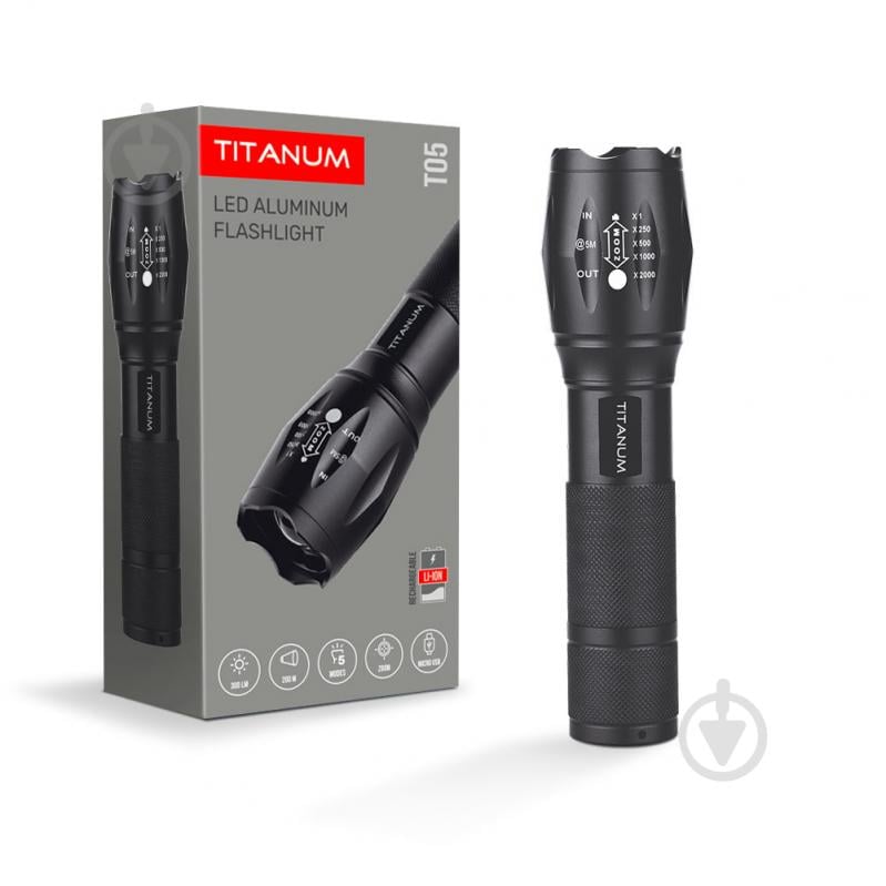 Світильник світлодіодний TITANUM TLF-T05 300Lm 6500K чорний - фото 1