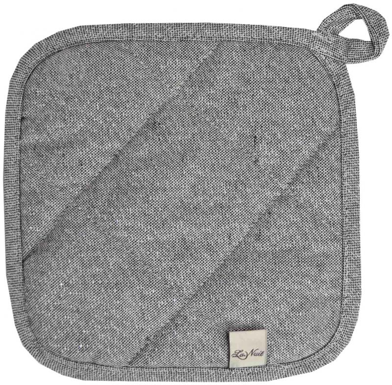 Прихватка Lurex Графит 20x20 см La Nuit - фото 1 Прихватка Lurex Графит 20x20 см La Nuit - фото 1