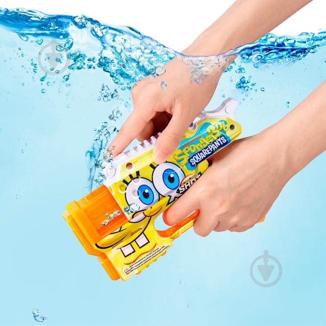 Бластер водный X-Shot Fast Fill Spongebob Yellow 118199A - фото 3 Бластер водный X-Shot Fast Fill Spongebob Yellow 118199A - фото 3