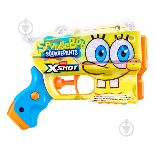 Бластер водный X-Shot Fast Fill Spongebob Yellow 118199A - фото 1 Бластер водный X-Shot Fast Fill Spongebob Yellow 118199A - фото 1