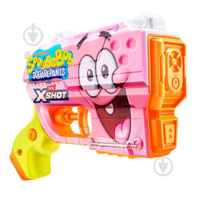 Бластер водный X-Shot Fast Fill Spongebob PINK 118199B - фото 2 Бластер водный X-Shot Fast Fill Spongebob PINK 118199B - фото 2