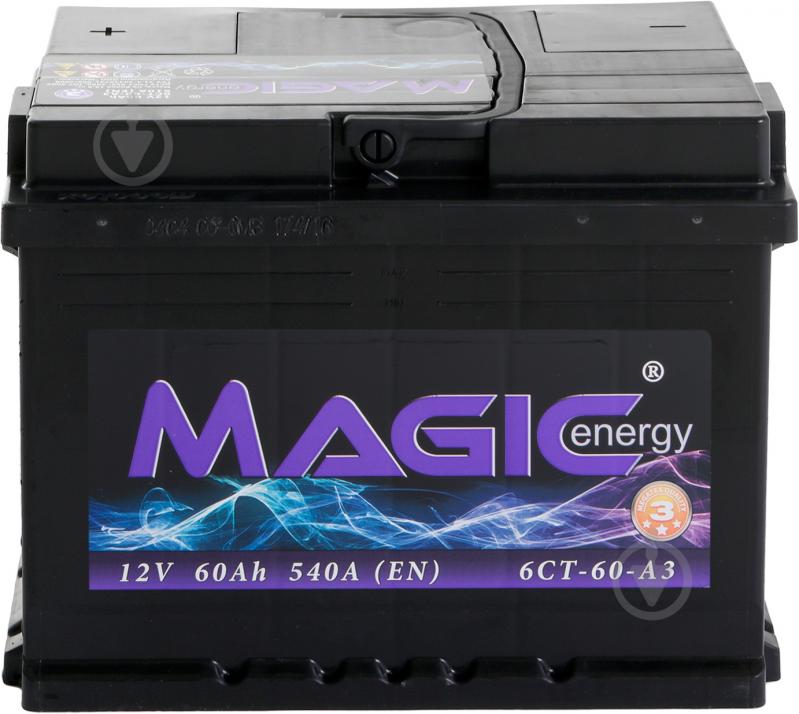 Акумулятор автомобільний Magic Energy Євро 60Ah 510A 12V «+» праворуч (MGT060-M00) - фото 2