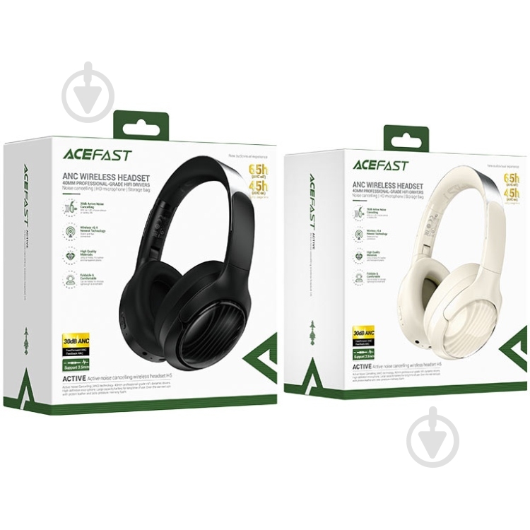 Bluetooth-гарнитура Acefast H5 ANC white (6974316284284) - фото 3
