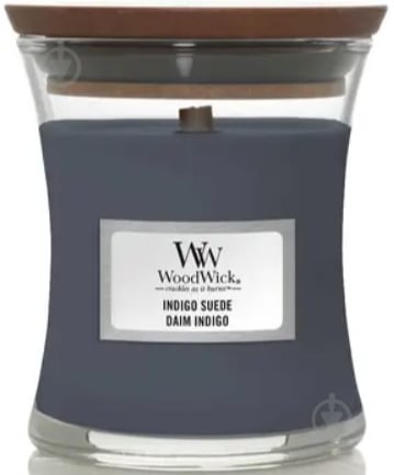 Свічка ароматична Woodwick Mini Indigo suede 85 г - фото 1