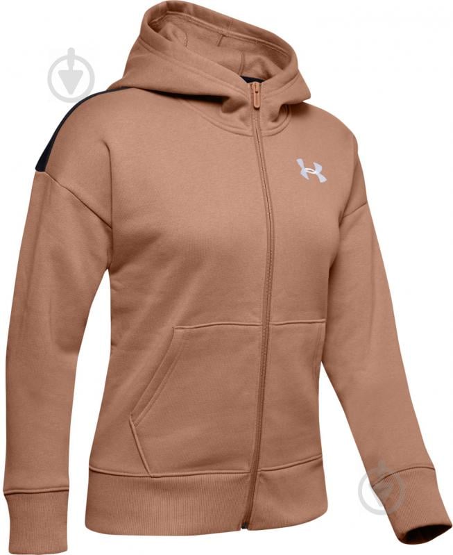 Джемпер Under Armour ORIGINATORS FLEECE HOODED FZ LC LOGO 1351041-270 р. L коричневый - фото 1