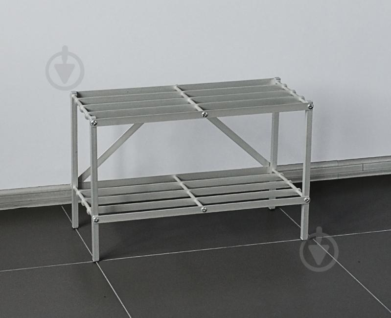 Подставка для обуви Aluint AS 1-00 620x250x400 мм серый - фото 3