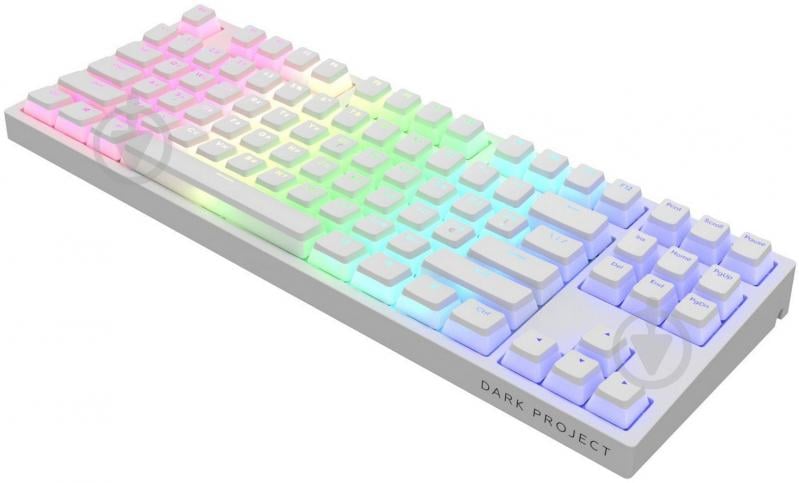 Клавиатура игровая Dark Project KD87A PBT Optical G3ms Sapphire (DP-KD-87A-105210-GMT) white - фото 4