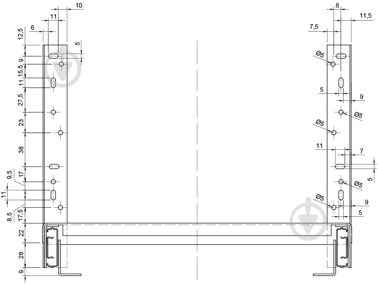 Карго Smart 77557 400 мм 2 полки хром - фото 7