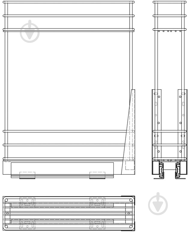 Карго Smart 78764 150 мм 2 полки хром - фото 2 Карго Smart 78764 150 мм 2 полки хром - фото 2