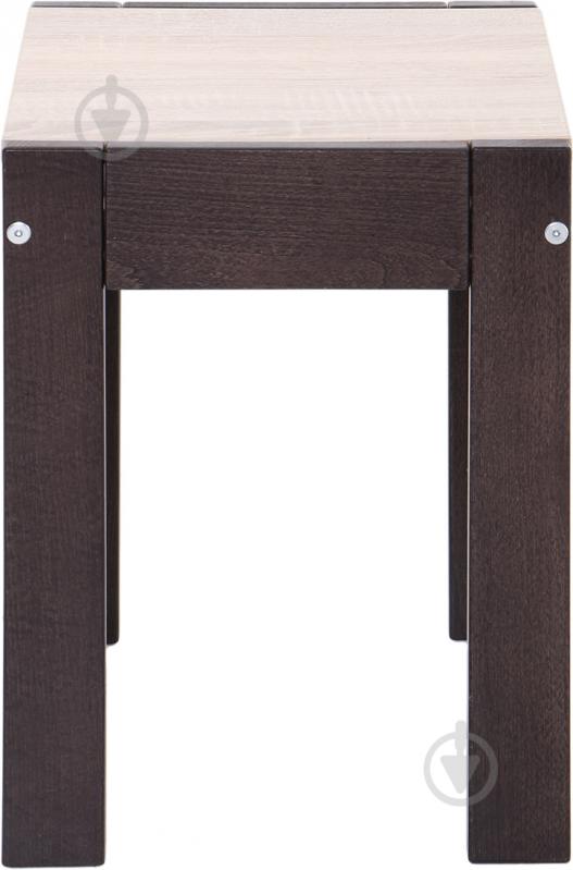 Табурет Мебель Прогресс Престиж белый / венге дуб сонома - фото 2