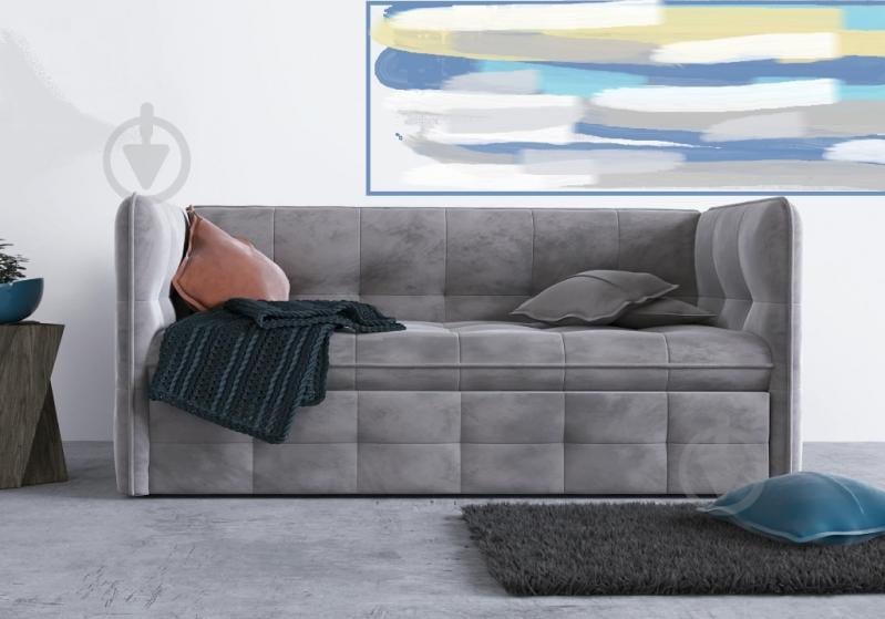 Софа прямий Lion Доміно темно-сірий 2000x900x900 мм - фото 1